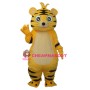 Small Yellow Tiger Mascot Adult Costume