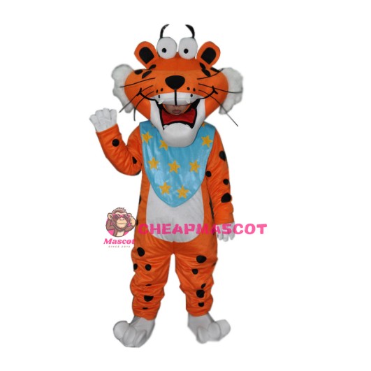 Spotted Funny Tiger Adult mascot costume