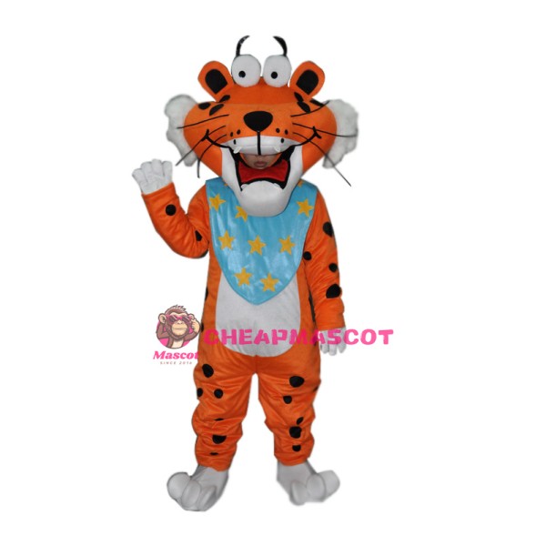 Spotted Funny Tiger Adult mascot costume