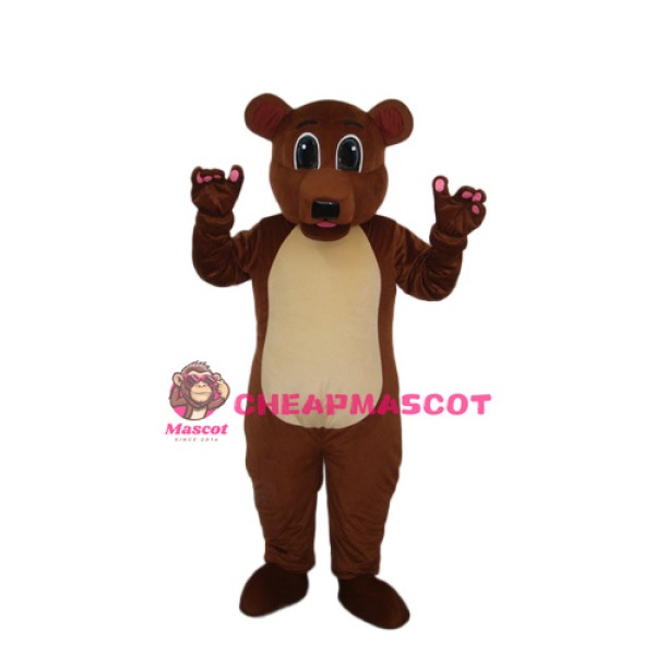Golden Brown Bear Mascot Adult Costume