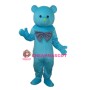 Happy Blue Bear Mascot Adult Costume