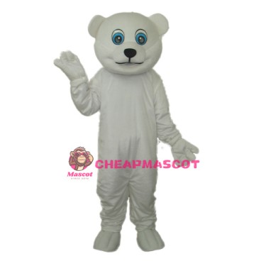 Little Polar Bear Mascot Adult Costume