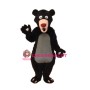 Long-haired Black Bear Mascot Adult Costume