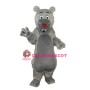Long-haired Gray-mouth Bear Mascot Adult Costume
