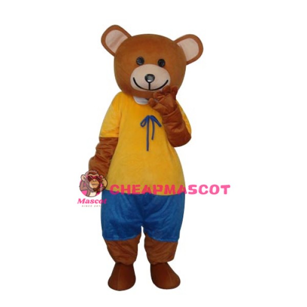 New Ribbon Teddy Bear Mascot Adult Costume