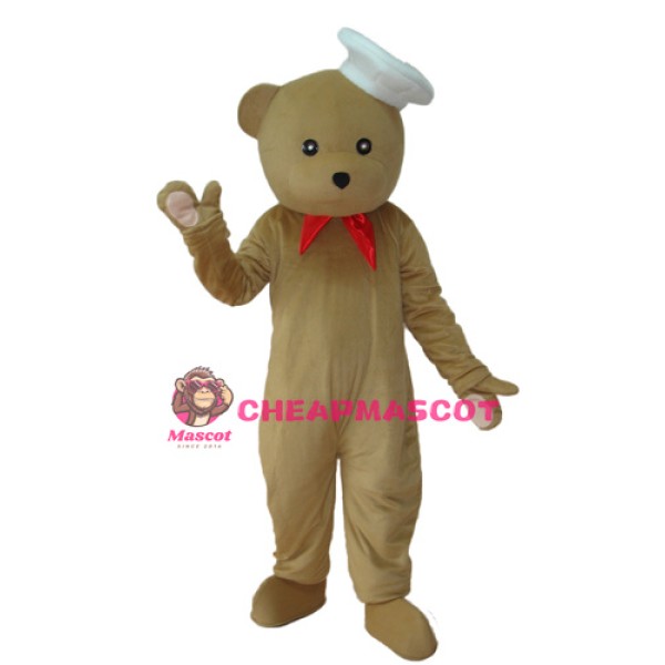 Chef Bear Mascot Adult Costume