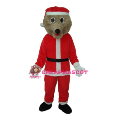 Christmas Bear Mascot Adult Costume