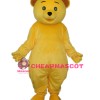 Yellow Teddy Bear Mascot Adult Costume