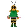 Green Bee Mascot Adult Costume
