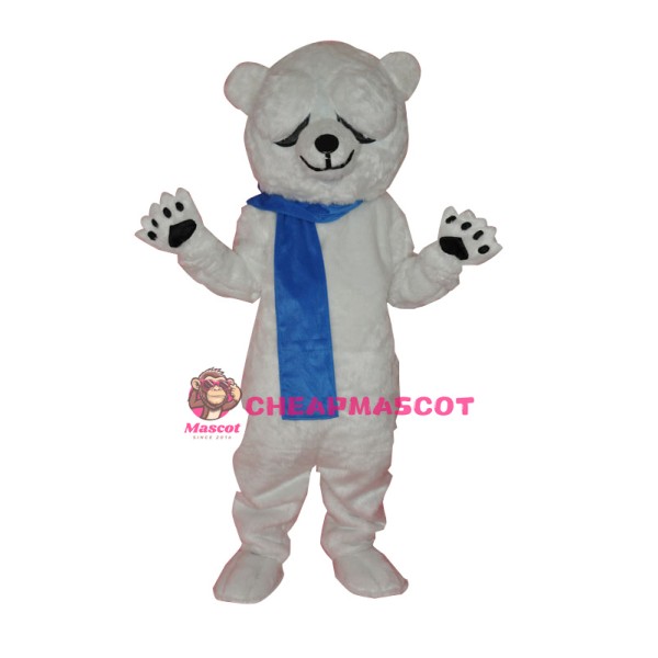 Cute Polar Bear Adult Mascot Costume