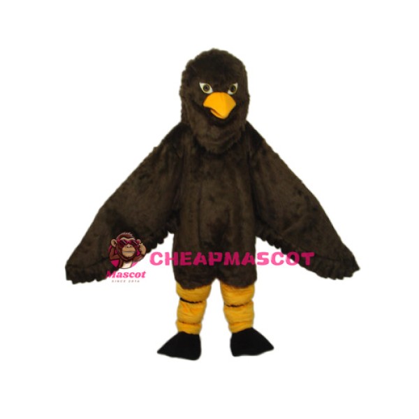 Long-haired Brown Eagle Mascot Adult Costume