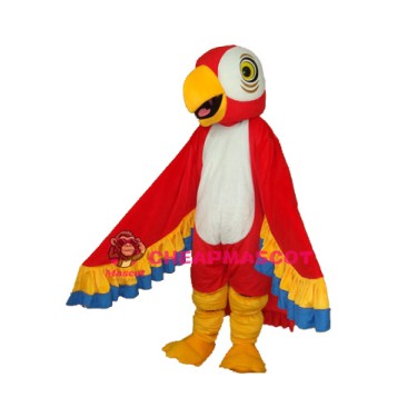 Red Parrot Mascot Adult Costume