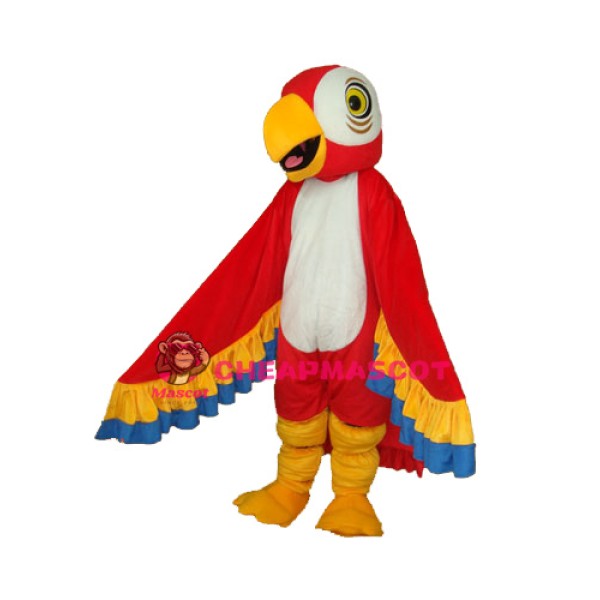 Red Parrot Mascot Adult Costume