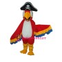 Red Pirate Parrot Mascot Adult Costume