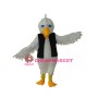 White Eagle in Black Vest Mascot Adult Costume