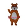 Cute Yellow Brown Civet Cat Mascot Costume