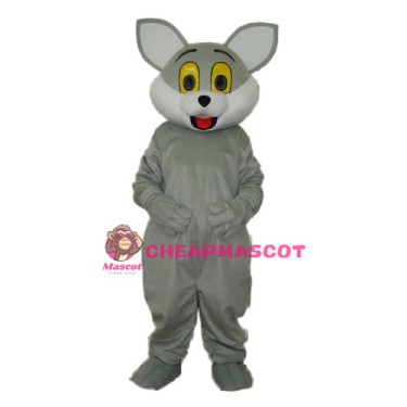 Grey Cat Mascot Adult Costume