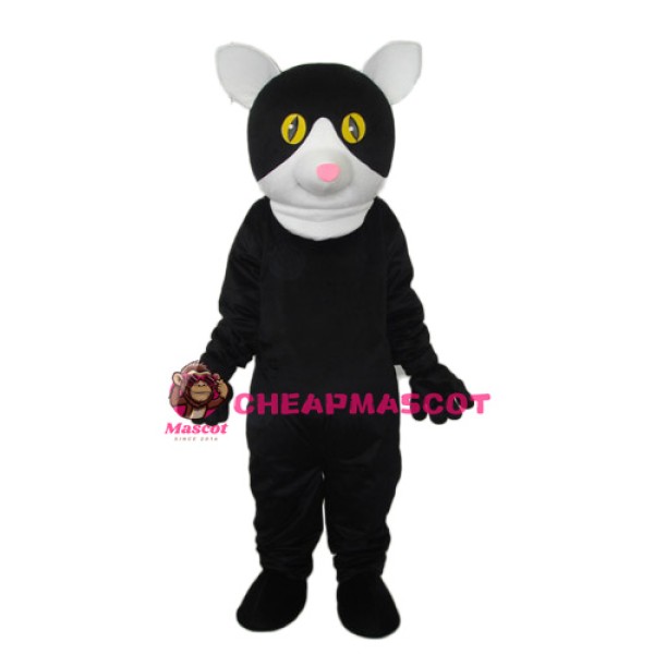 Little Black Cat Mascot Adult Costume