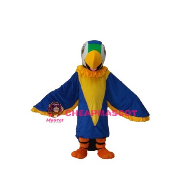 Blue Parrot Mascot Adult Costume