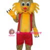 Yellow Face Cat Adult Mascot Costume