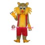 Yellow Face Cat Adult Mascot Costume