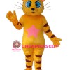Yellow Star Cat Mascot Adult Costume