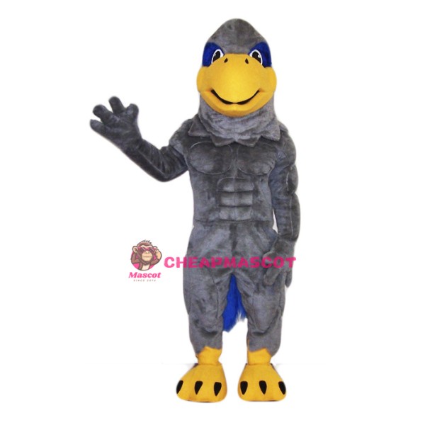 College Grey Hawk Mascot Costume