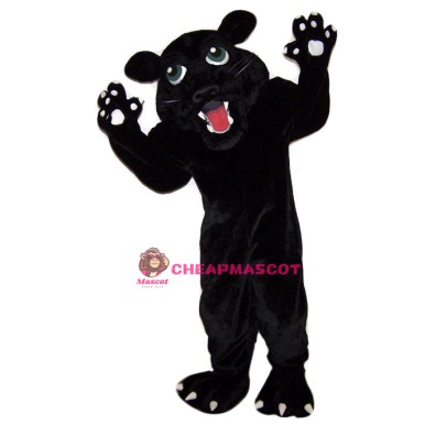 Fierce Black Panther Mascot Costume