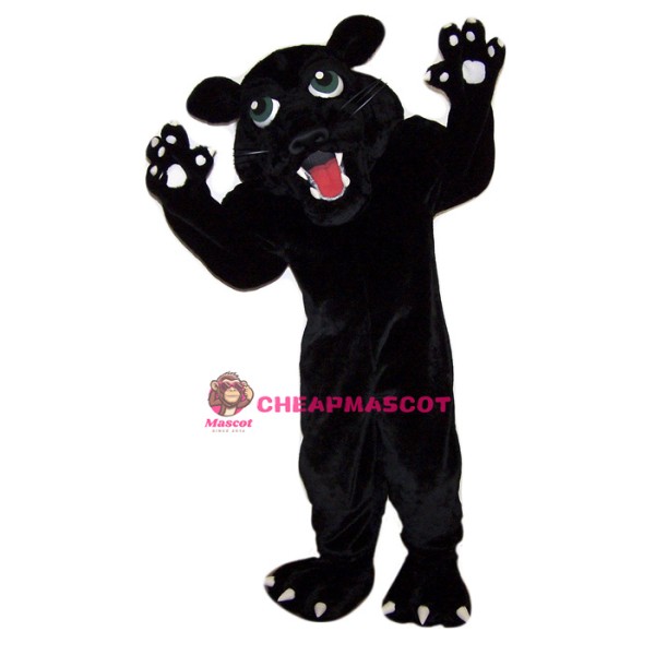Fierce Black Panther Mascot Costume