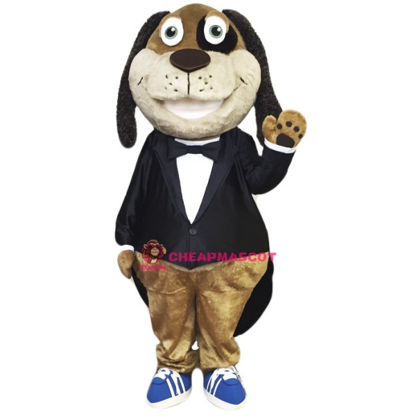 Gentleman Dog Mascot Costume