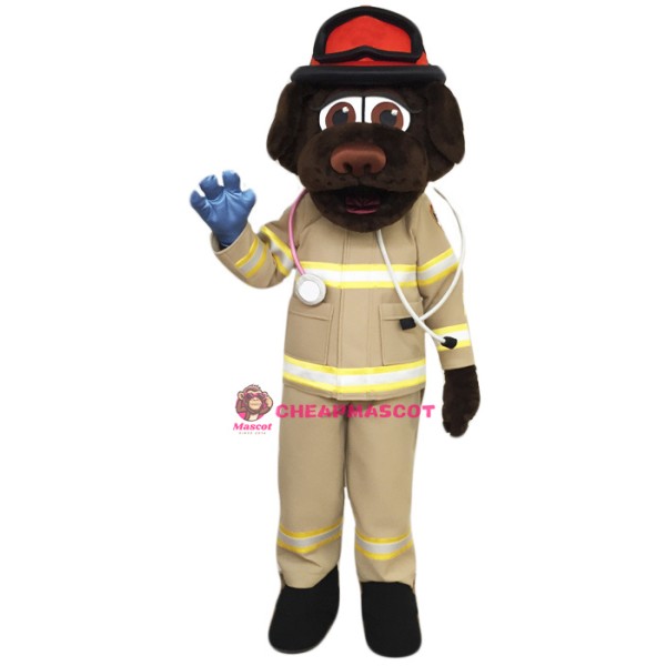 Fire Department Dog Mascot Costume