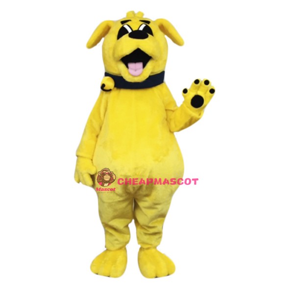 Cute Yellow Dog Mascot Costume