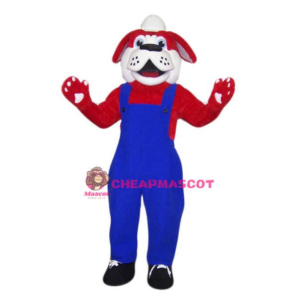 Doctor Red Dog Mascot Costume