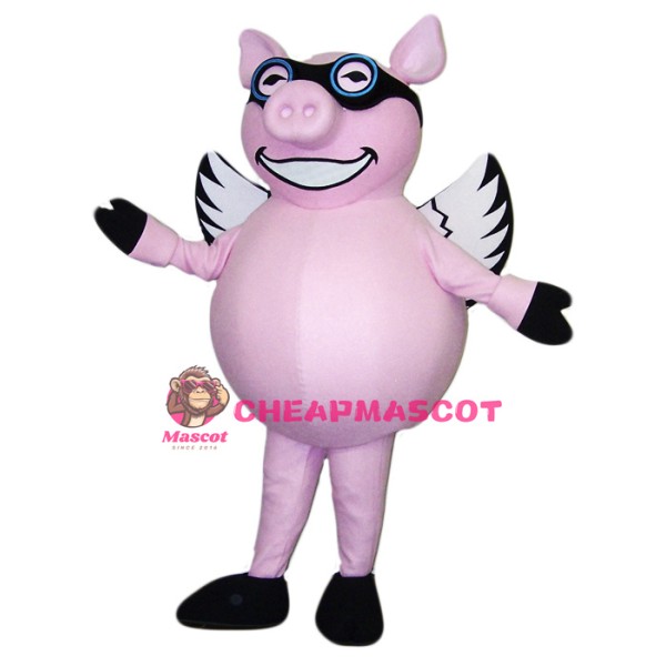 Flying Pig Mascot Costume