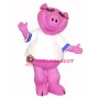 Pink Pig Mascot Costume