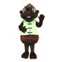 Chocolate Beaver Mascot Costume