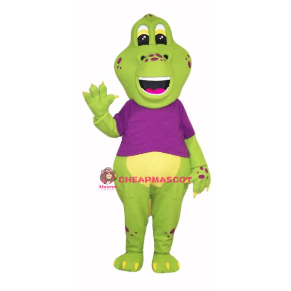 Green Dinosaur Mascot Costume