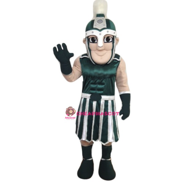 Green Crusader Mascot Costume