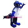 Blue Alligator Mascot Costume