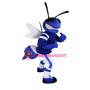Blue Bee Mascot Costume