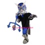 Grey & Blue Devil Mascot Costume