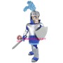 Silver & Blue Knight Mascot Costume