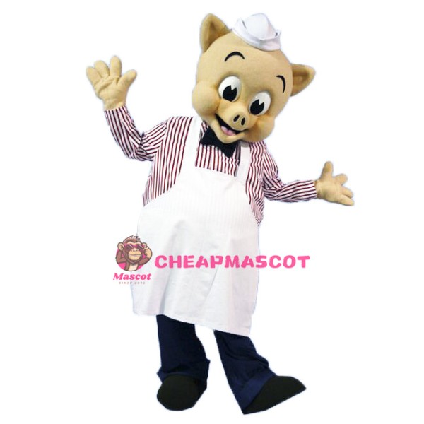 Chef Pig Mascot Costume