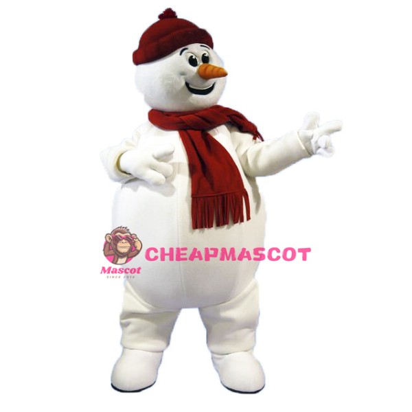 Cute Snowman Mascot Costume