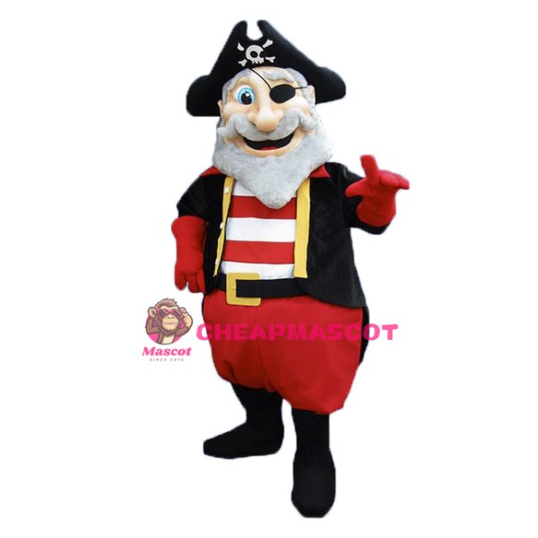 Old Pirate Mascot Costume