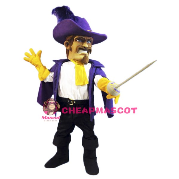 Purple Cavalier Mascot Costume