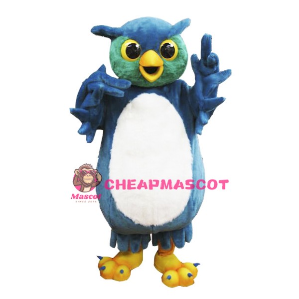 Blue Owl Mascot Costume