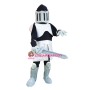 Black & Silver knight Mascot Costume