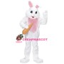 Pink Easter Rabbit Mascot Costume