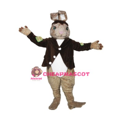 Brown Rabbit Mascot Costume